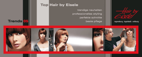 Hair by Eisele: Flyer "Top Hair by Eisele"
