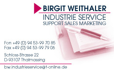 Industrie Service Birgit Weithaler: Visitenkarte