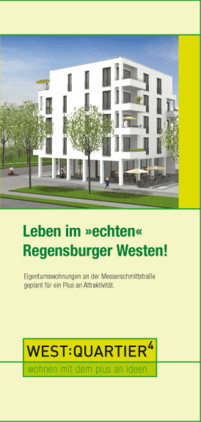 West:Quartier4: Flyer "Leben im 'echten' Regensburger Westen"