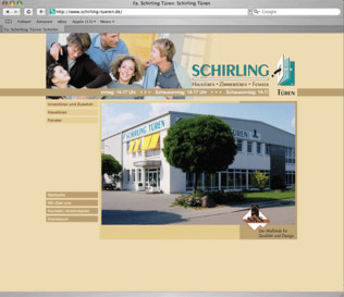 Schirling GmbH: Webdesign