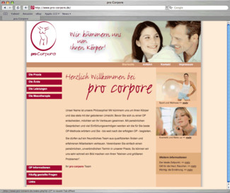 proCorpore: Webdesign